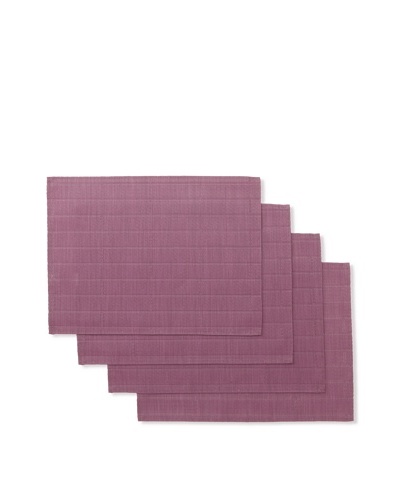 Winkler Set of 4 Bricks Jacquard Placemats [Purple]