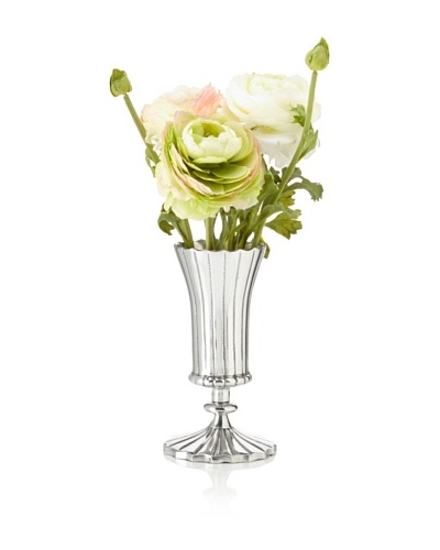 Winward Ranunculus In Silver Vase