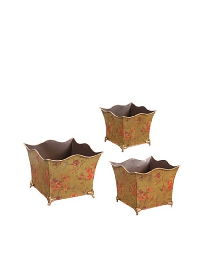 Winward Set of 3 Garden Flower Cache Planters