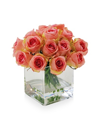 Winward Rose Bud In Square Glass