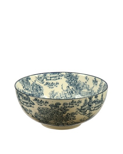 Winward Toile 12″ Bowl, Blue