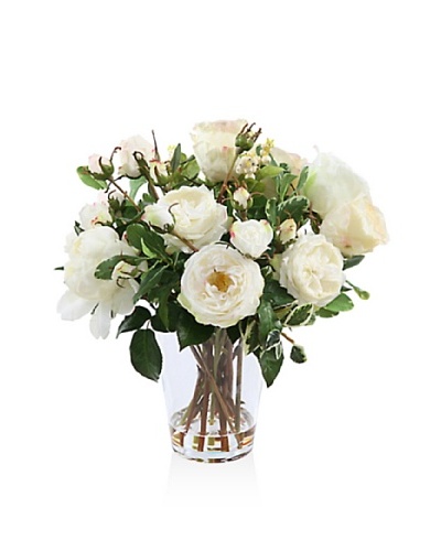 Winward Rose In Glass 17″ [White]