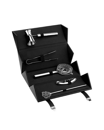 Wolf Designs Bar Set, Silver/Black