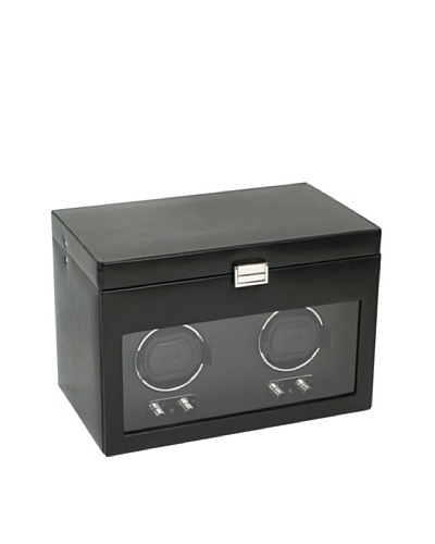 Wolf Designs 270402 Heritage Module 2.1 Double Watch Winder with Cover and Storage