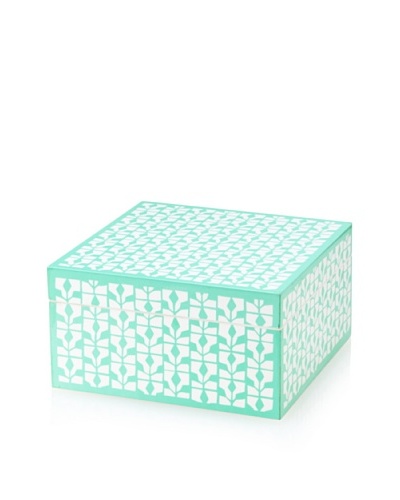 Wolf Designs 1970’s Collection Lacquer Jewelry Box, Small [Diva Turquoise]