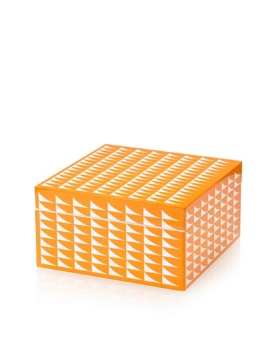 Wolf Designs 1970’s Collection Lacquer Jewelry Box, Medium [Fab Orange]