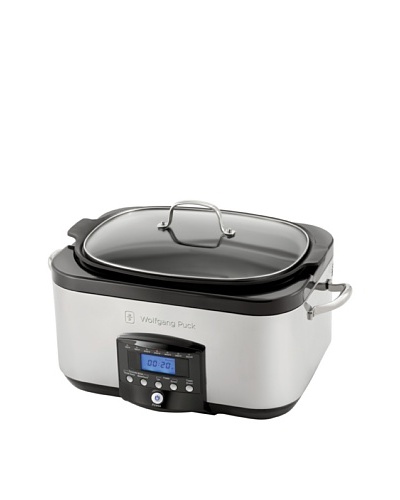 Wolfgang Puck 6-Qt. Electronic Multi-Cooker with Dual Heating Elements, Black