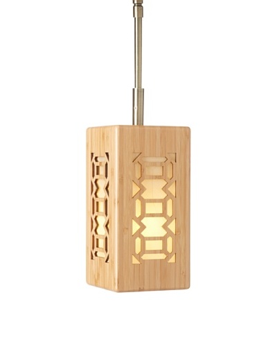 Woodbridge Lighting 14023CBRWL-W3A1BB Light House 1-Light Mini-Pendant, Classic Brass