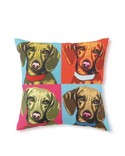 Woofhol Dachshund Pillow