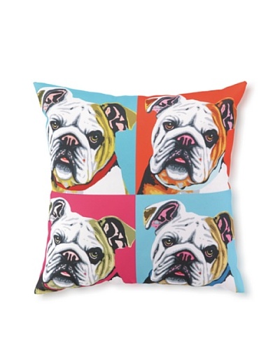 Woofhol Bulldog Pillow