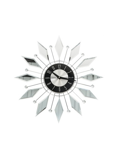 World Friendly World Diamond Reflection Wall Clock