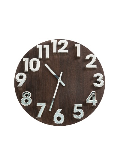 World Friendly World 3-D Numbers Wall Clock