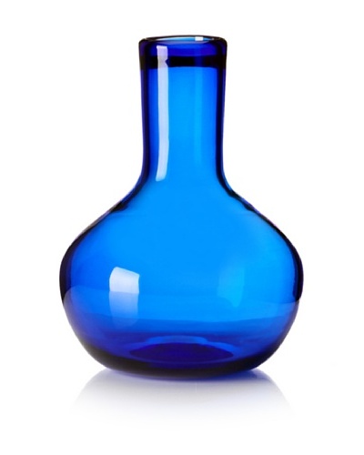 Worldly Goods Nicolas Mouth Blown Glass Bottle, Cobalt