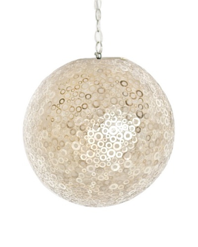 World's Away Dottie Capiz Shell Ball Pendant