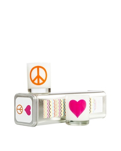 Xela Aroma Perfect Pair “Peace/Heart” 7.5-Oz. Candle Set