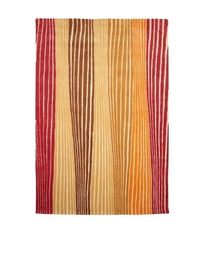 XpressWeave Riley Rhythms Rug [Red/Saffron/Curry/Yellow]