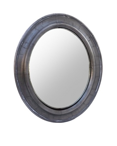 Zalva Metal Wrap-Around Convex Mirror, Steel