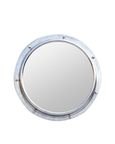 Zalva Porthole Mirror, Steel