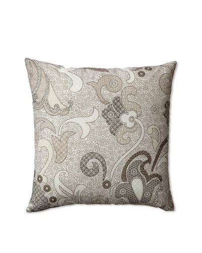 Zalva Colette Decorative Pillow, Grey/Cream/White, 20″ x 20″