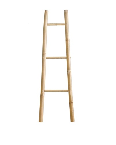 ZEW, Inc. Indoor Bamboo 3-Tier Ladder