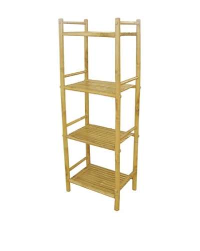 ZEW, Inc. Outdoor Bamboo 4-tier Shelf