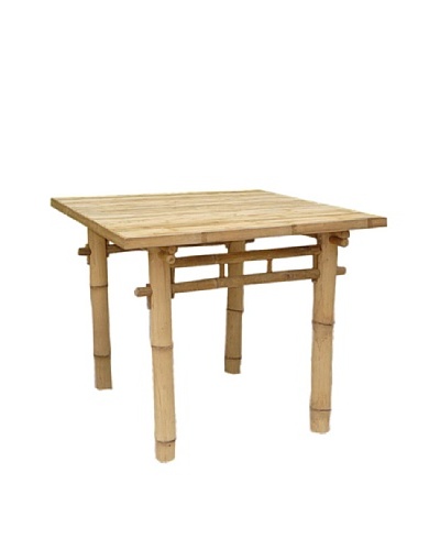 ZEW, Inc. Outdoor Bamboo Square Table