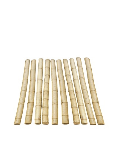 ZEW, Inc. Set of 10 Indoor Decorative Bamboo Poles
