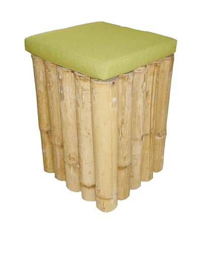 ZEW, Inc. Indoor Bamboo Square Stool