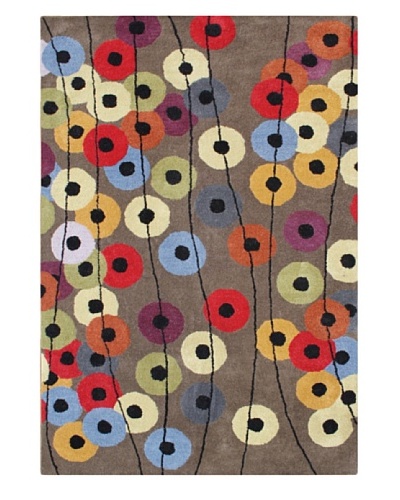 Znz Rugs Gallery Alliyah Rug, Grey/Rust/Red/Black, 4' x 6'