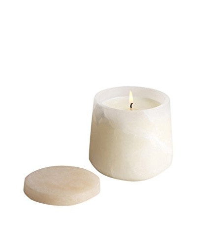 Zodax 10.5-Oz. Alabaster Wax Filled Candle Jar, Sweet Peppercorn