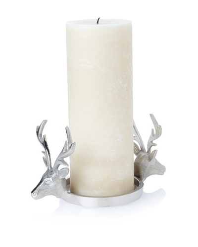 Zodax Reindeer Pillar Candle Holder/Wine Coaster