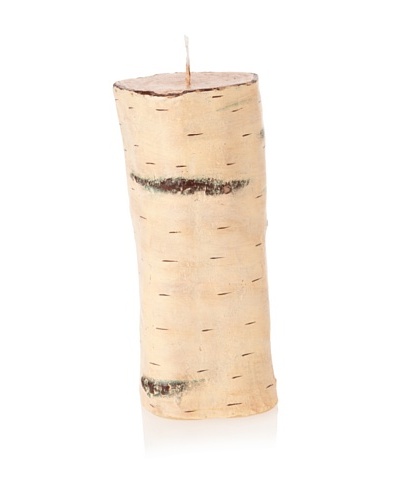 Zodax Birchwood Pillar Candle, Tall