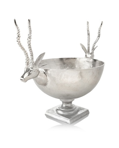 Zodax Raw Aluminum Reindeer Champagne Cooler