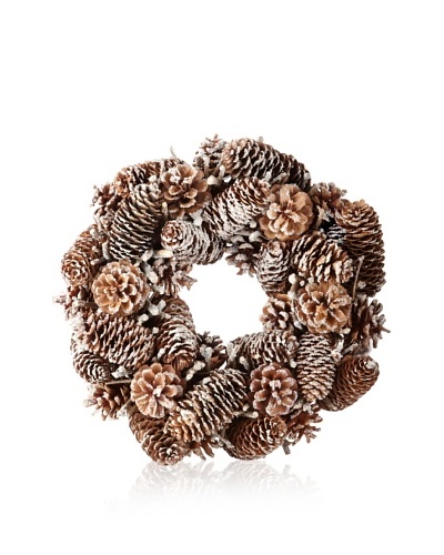 Zodax Autumn Frost Pine Cone Wreath