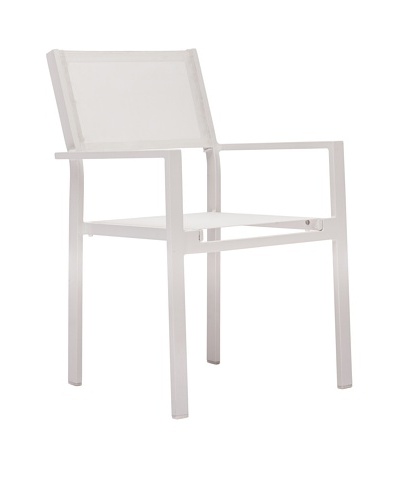 Zuo Outdoor Silver Strand Chair, White