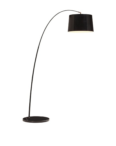 Zuo Twisty Floor Lamp, Black/Base