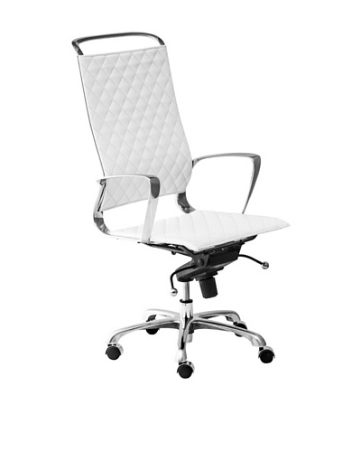 Zuo Jackson High-Back Office Chair, White
