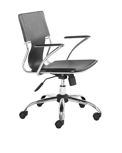 Zuo Trafico Office Chair, Black