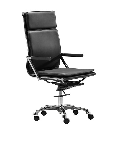 Zuo Lider Plus High-Back Office Chair, Black