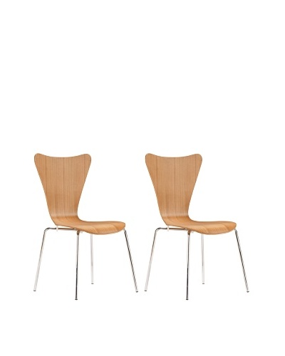 Zuo Set of 2 Taffy Dining Chairs