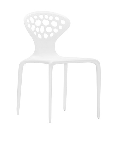 Zuo Modern Set of 6 Marzipan Dining Chairs, White