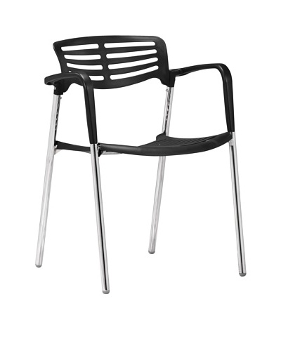 Zuo Modern Set of 4 Scope Dining Chairs, Black