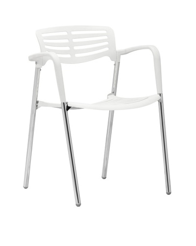 Zuo Modern Set of 4 Scope Dining Chairs, White